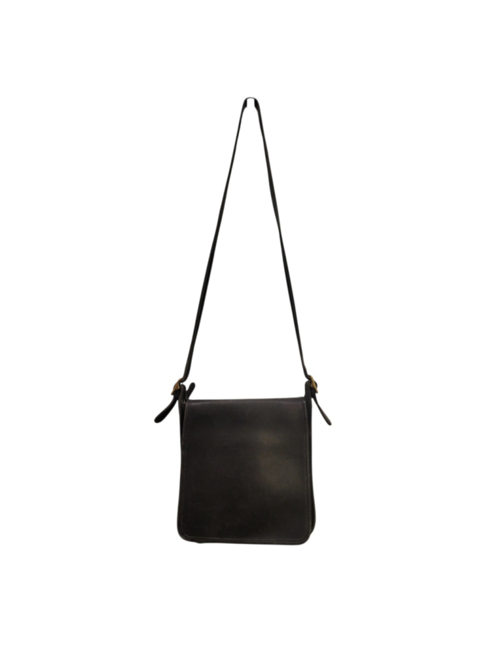 COACH 9144 Women's Black LEGACY STUDIO Genuine Leather Crossbody Flap Bag Purse - Picture 2 of 10